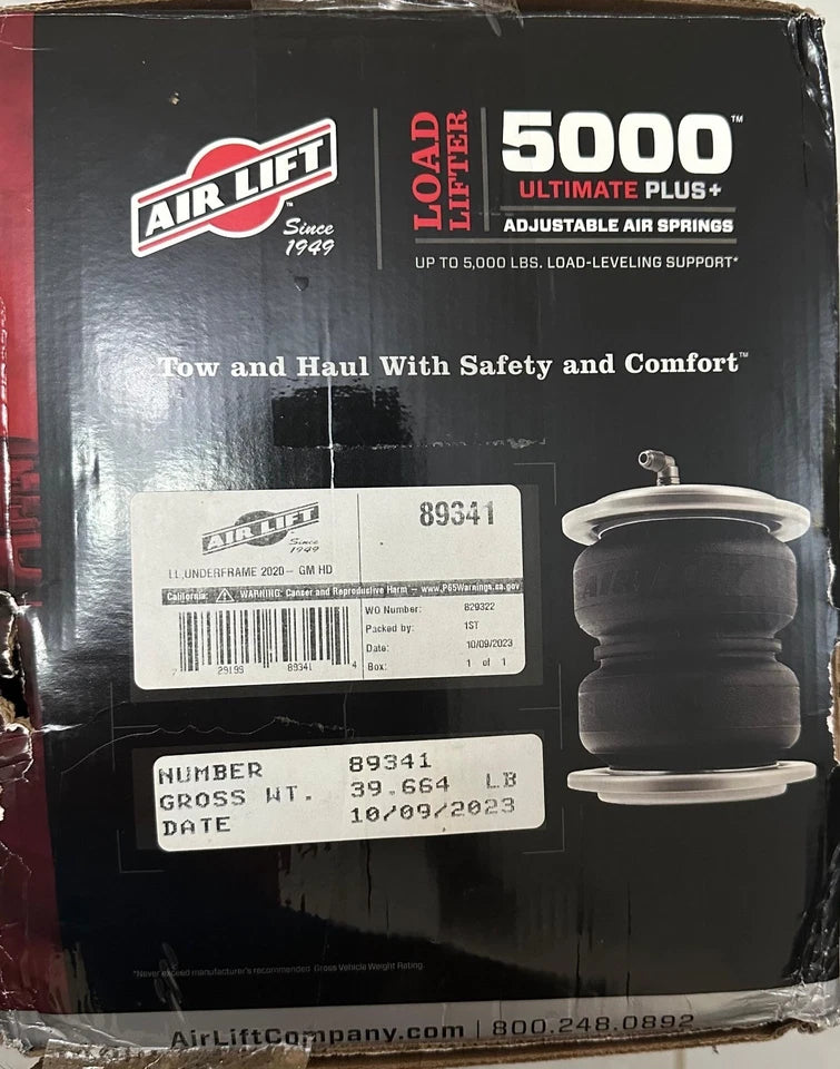 Air Suspension Helper Spring Kit-4WD Air Lift 89341